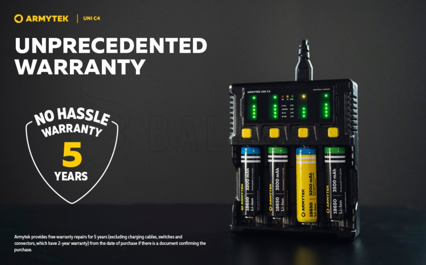Caricabatterie Armytek UNI C4 plug type C