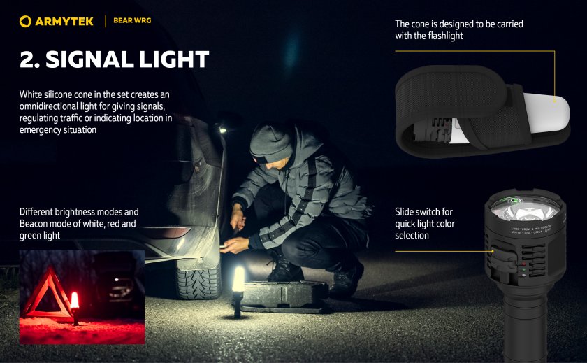 Torcia multifunzione Armytek Bear WRG