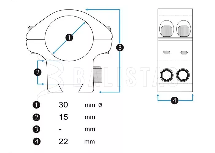 Montáž UTG Max Strength QD Lock 30mm/22mm media