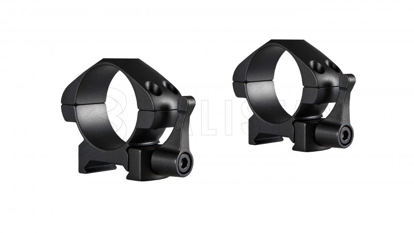 Montáž Hawke Precision Steel 22mm/30mm bassa in acciaio a sgancio rapido