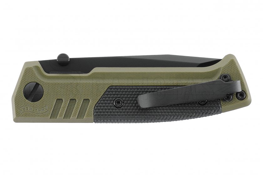 Coltello Walther PDP Tanto seghettato verde OD
