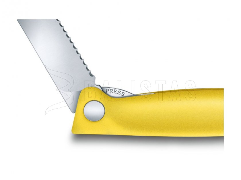 Coltello richiudibile per verdure Victorinox lama ondulata Giallo