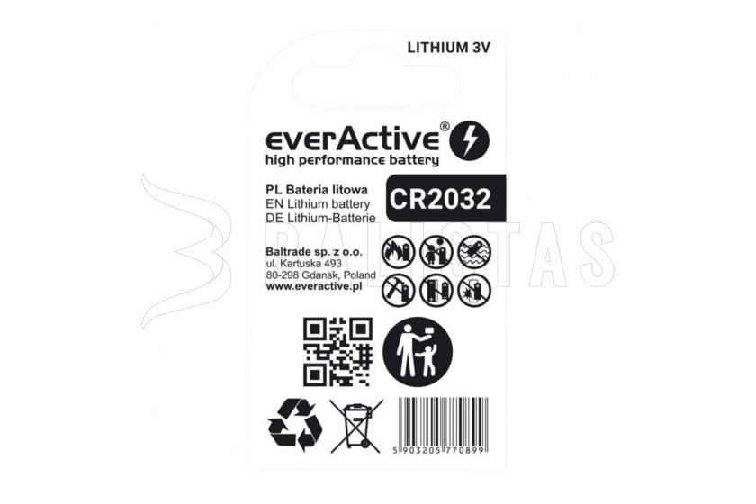 Batteria everActive CR2032 3