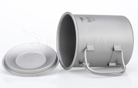 Tazza in titanio Keith con coperchio 300ml 4