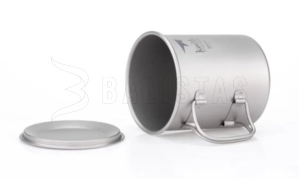 Tazza in titanio Keith con coperchio 450ml 4