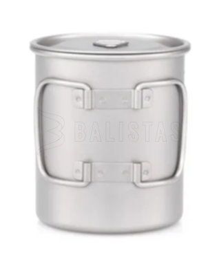 Tazza in titanio Keith con coperchio 450ml 5