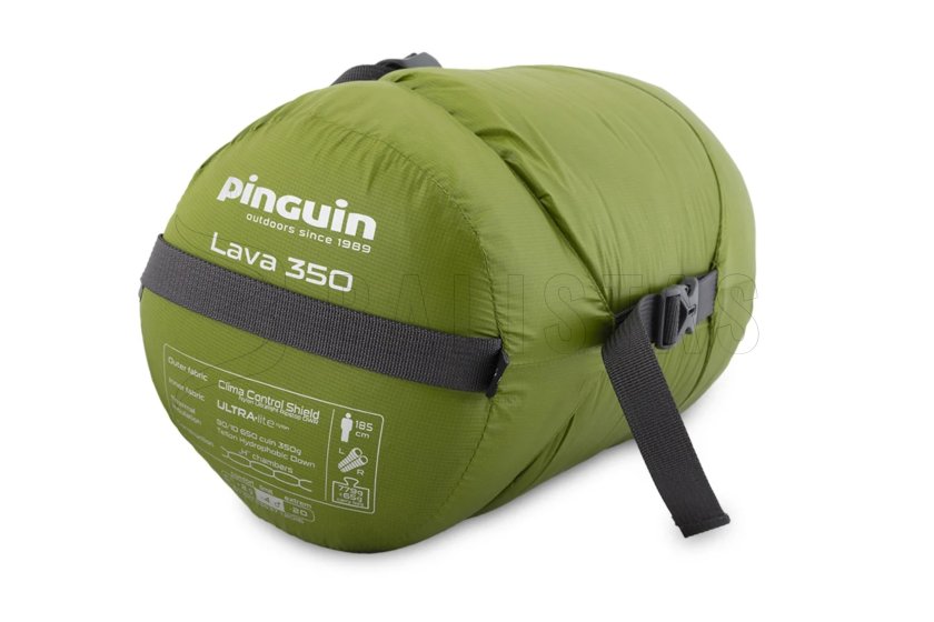 Sacco a pelo Pinguin Lava 350 175cm blu destro 7