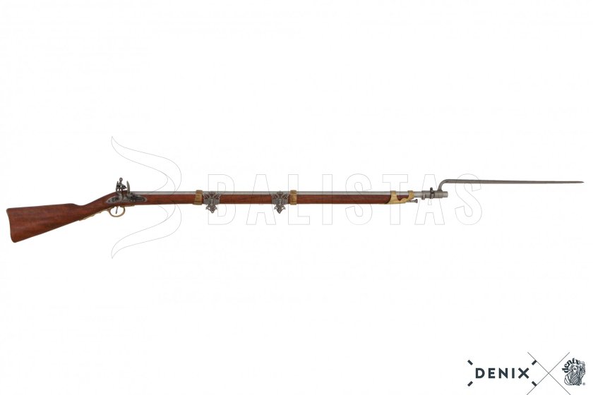 Replica fucile a pietra focaia francese con baionetta, 1806