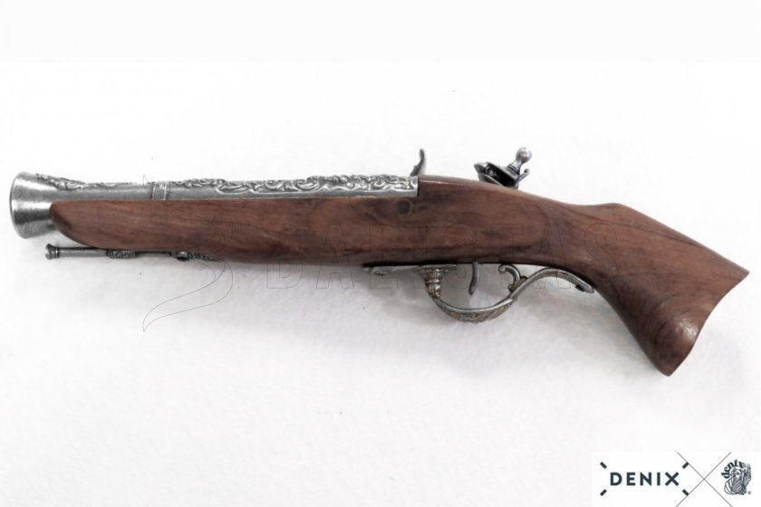 Replica di pistola a pietra focaia Blunderbuss, Austria XVIII secolo 8