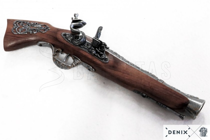 Replica di pistola a pietra focaia Blunderbuss, Austria XVIII secolo 6