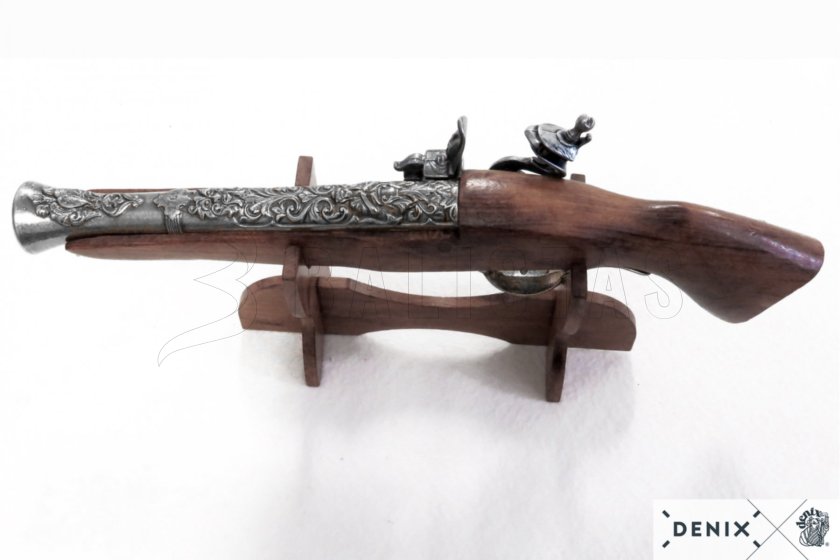 Replica di pistola a pietra focaia Blunderbuss, Austria XVIII secolo 9