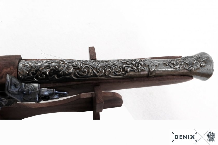 Replica di pistola a pietra focaia Blunderbuss, Austria XVIII secolo 5