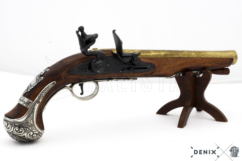 Replica di pistola a pietra focaia del generale George Washington, Inghilterra XVIII sec. 3