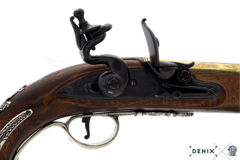 Replica di pistola a pietra focaia del generale George Washington, Inghilterra XVIII sec. 8
