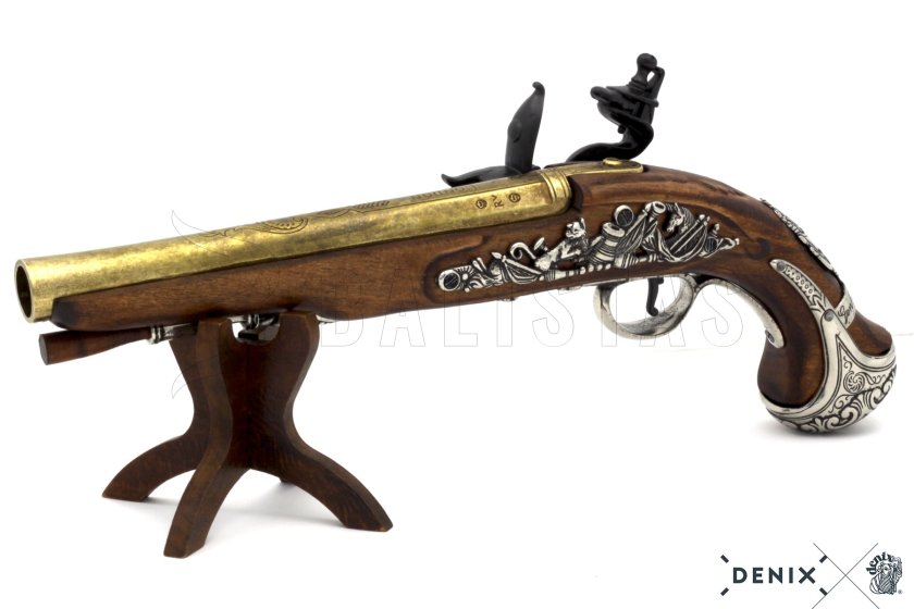 Replica di pistola a pietra focaia del generale George Washington, Inghilterra XVIII sec. 5