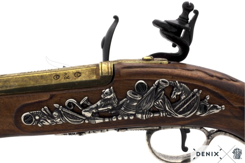 Replica di pistola a pietra focaia del generale George Washington, Inghilterra XVIII sec. 7