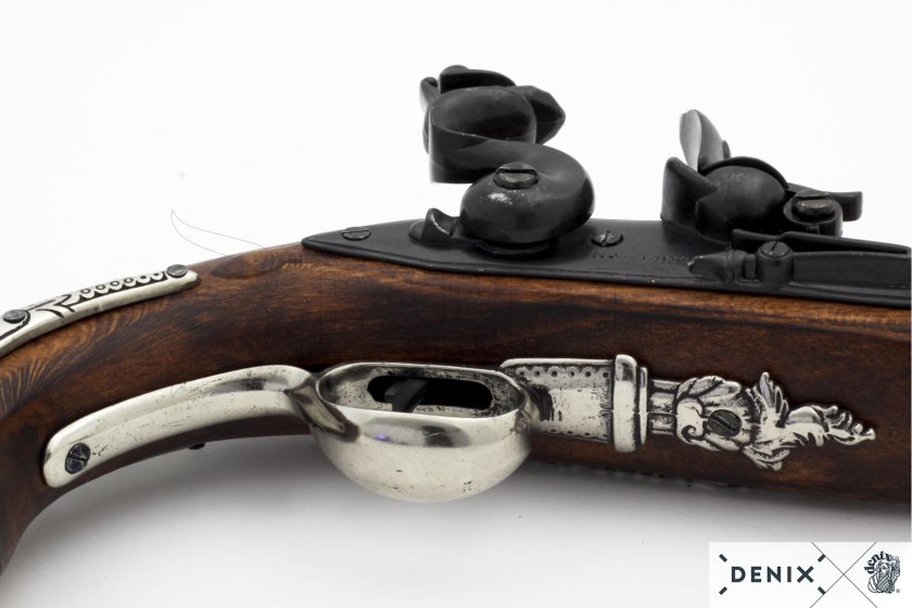 Replica di pistola a pietra focaia del generale George Washington, Inghilterra XVIII sec. 14