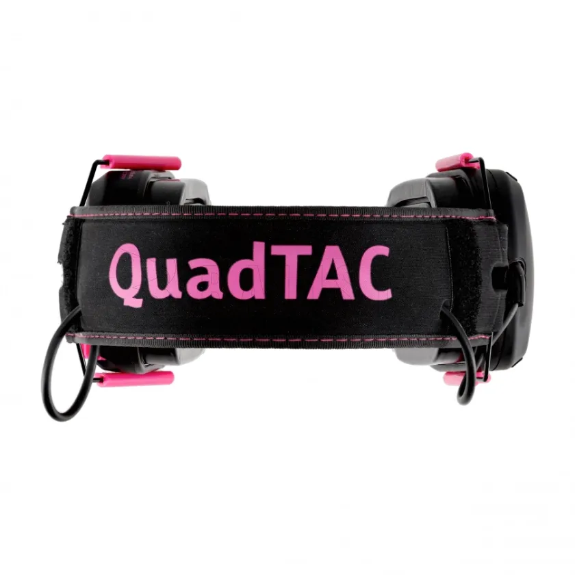 Cuffie da tiro attive RealHunter Active ProSHOT QuadTAC Devil Pink 7