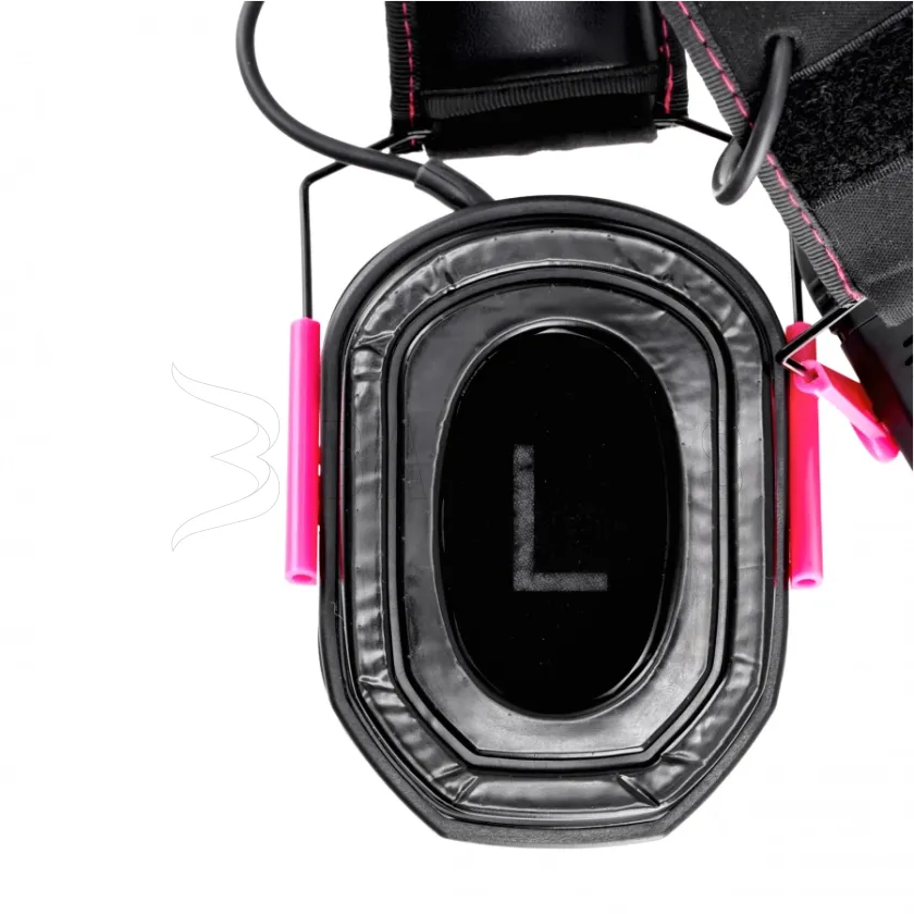 Cuffie da tiro attive RealHunter Active ProSHOT QuadTAC Devil Pink 8