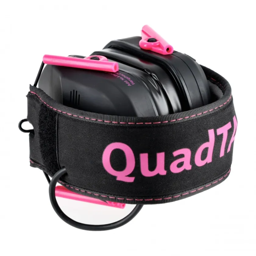 Cuffie da tiro attive RealHunter Active ProSHOT QuadTAC Devil Pink 6