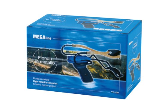 Fionda Megaline Alpha 2 elastico doppio - blu