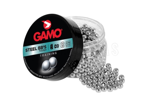Pallini in acciaio Gamo Bolas BB"s 4,5mm 500 pezzi