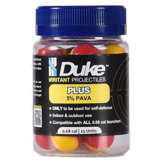 Pallini Duke Plus Irritant Projectile .68 25 pz