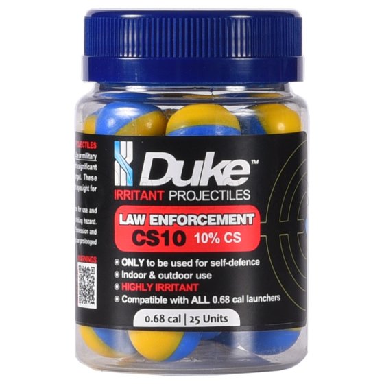 Palline Duke CS10 Law Enforcement Irritant Projectile .68 25 pz
